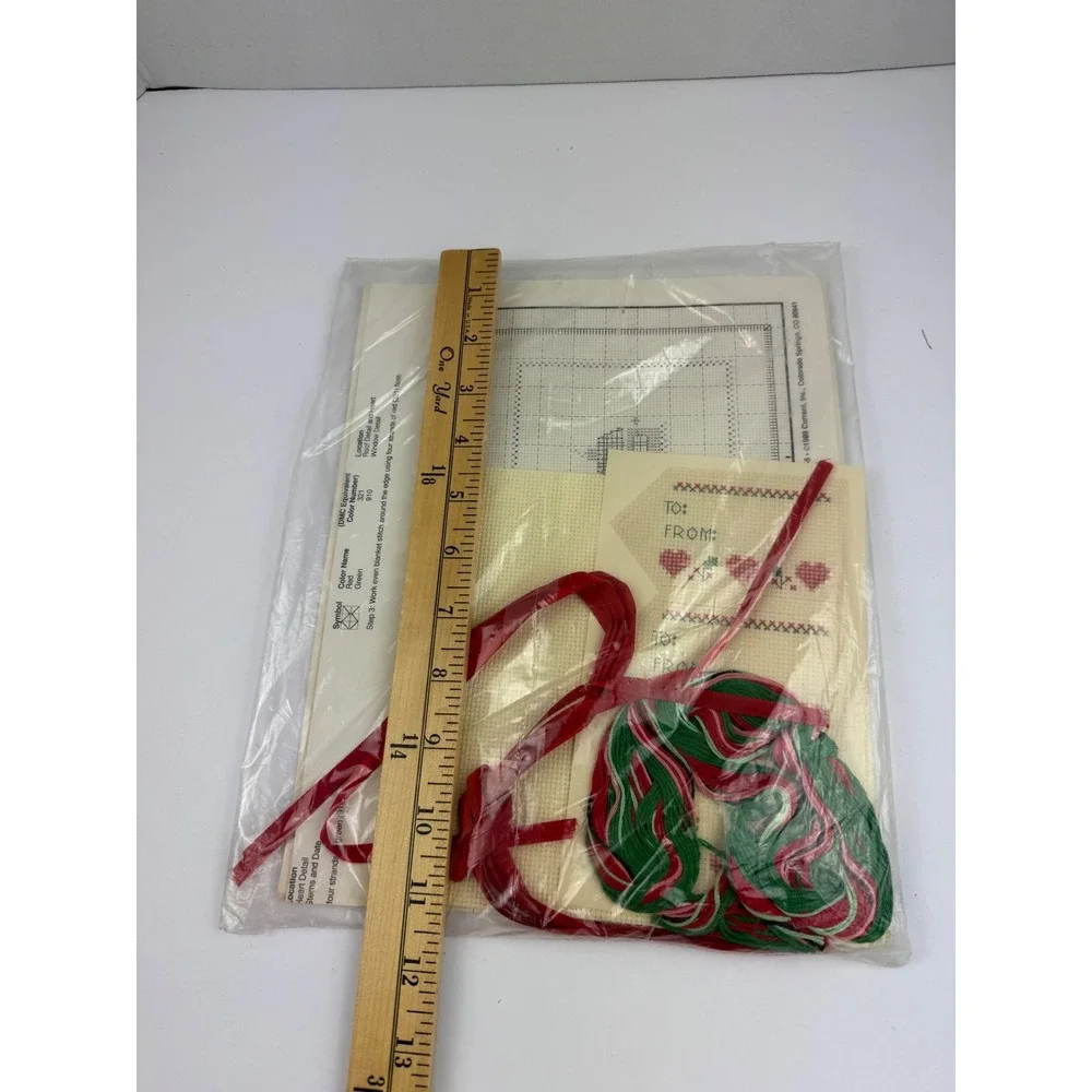 Vintage 1989 Current Counted Cross Stitch Jar Toppers Kit Set of 3 11044-5